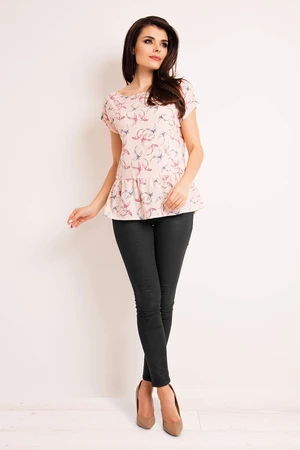 Infinite You Woman's Blouse M130 Pink/Pattern