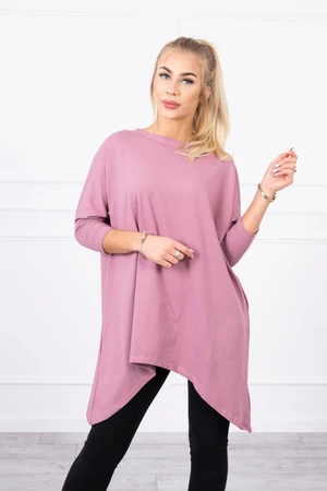 Oversize blouse dark pink