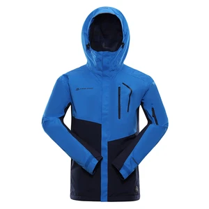 Men's jacket with membrane ALPINE PRO IMPEC electric blue lemonade