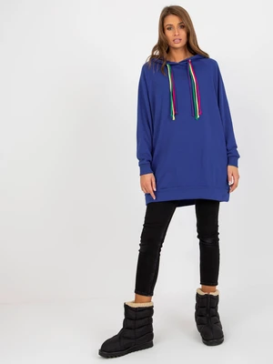 Dark blue long hoodie