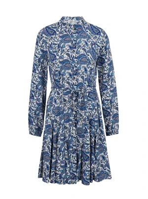 Orsay Blue Ladies Patterned Dress - Women