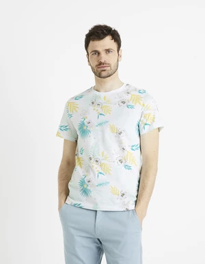 Celio Patterned T-Shirt Dehavana - Men