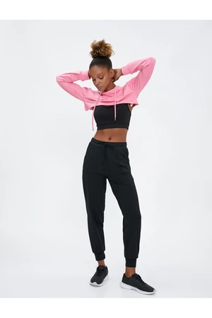 Koton Jogger Sweatpants with Pocket Detail, Lace-Up Waist.