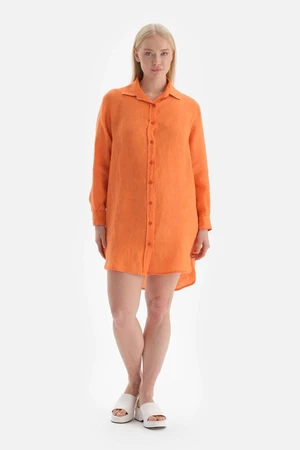 Dagi Orange Linen Shirt