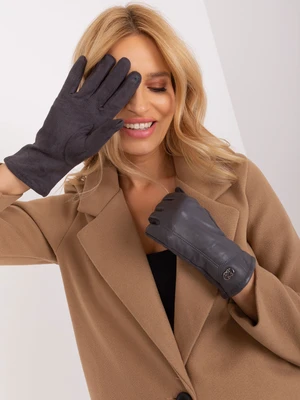 Dark Grey Elegant Women's Gloves