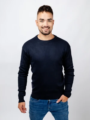 Man sweater GLANO - dark blue