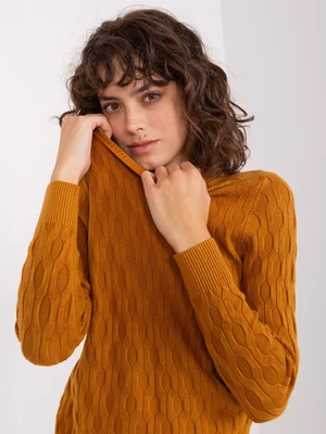 Classic knitted mustard sweater