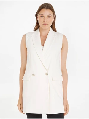 White Women's Extended Vest Tommy Hilfiger - Women