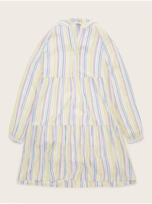 Purple and White Girl Striped Dress Tom Tailor - Girls