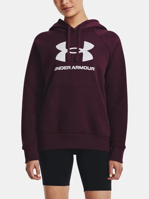 Under Armour Sweatshirt UA Rival Fleece Big Logo Hdy-MRN - Women