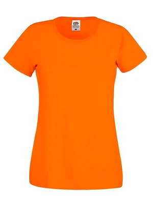 Orange Women's T-shirt Lady fit Original Fruit of the Loom