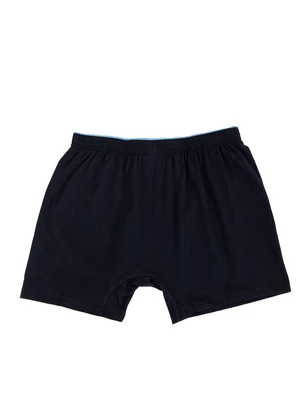 Men's boxer shorts made of cotton in dark blue