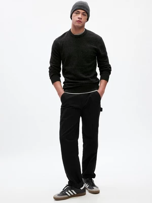 Dark grey men's basic sweater GAP