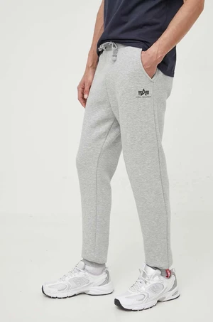 Tepláky Alpha Industries Basic Jogger SL 116370.17-grey, šedá farba