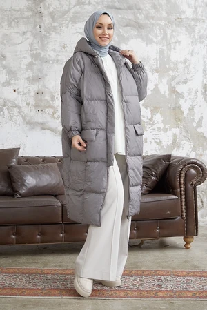 InStyle Silva Filled Puffy Coat - Anthracite