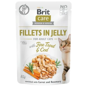 BRIT Kapsička Cat Pouch Trout & Cod in Jelly 85 g