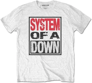 System of a Down Tričko Triple Stack Box White M