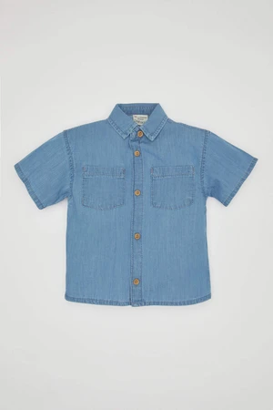 DEFACTO Baby Boy Short Sleeve Jean Shirt