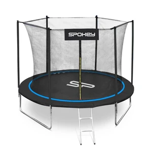 Spokey JUMPER Trampoline clear-blue, priemer 244 cm, incl. protective net and ladder