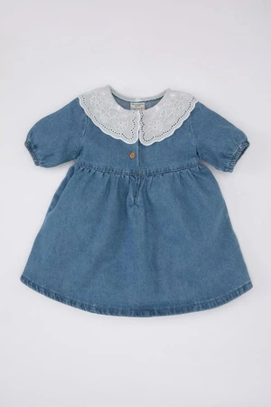 DEFACTO Baby Girl Short Sleeve Jean Dress