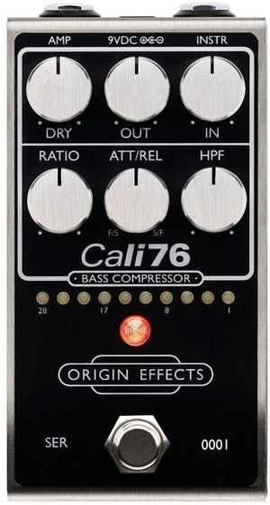 Origin Effects Cali76 Bass Compressor Pedal de efectos de bajo