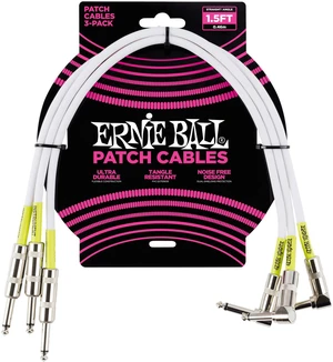 Ernie Ball P06056 45 cm Rovný - Zalomený Patch kábel