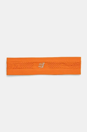 Čelenka Compressport Thin Headband On/Off oranžová farba, XBNU3914