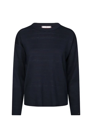 Tommy Hilfiger Sweater - VELMA REVERSIBLE SWTR dark blue