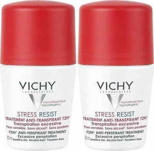 Vichy Sada kuličkových antiperspirantů proti nadměrnému pocení (Stress Resist 72H) 2 x 50 ml