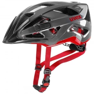 UVEX Active Anthracite/Red 56-60 Casco de bicicleta