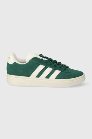 Semišové sneakers boty adidas GRAND COURT zelená barva, IE1451