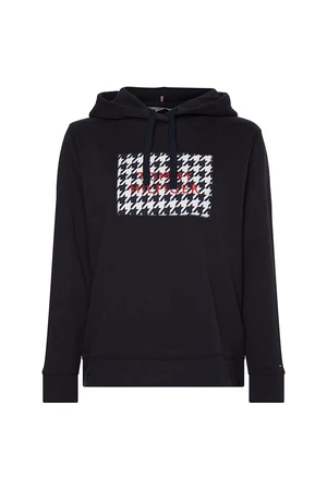 Tommy Hilfiger Mikina - REGULAR HOUNDST BOX HOODIE modrá