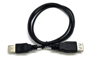 Kabel C-TECH CB-USB2AA-18-B USB A-A 1,8m 2.0 prodlužovací, černý