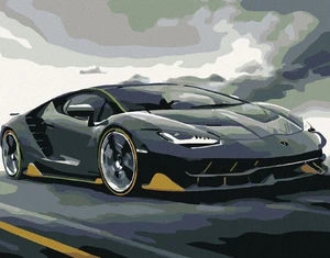 Zuty Pintura de diamantes Lamborghini