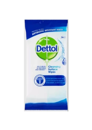 Dettol Antibakteriální ubrousky na povrchy 36 ks