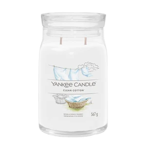 Yankee Candle Aromatická sviečka Signature sklo veľké Clean Cotton 567 g