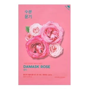 Holika Holika Pure Essence Mask Sheet Damask Rose plátienková maska pre zjednotenú a rozjasnenú pleť 23 g