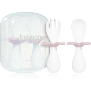 BabyOno Be Active Ergonomic Utensils for Children příbor Pink 12 m+ 2 ks