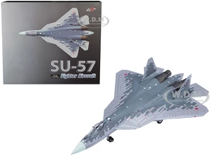 Sukhoi Su-57 Fighter Aircraft "RF-81775" Russian Air Force 1/72 Diecast Model by Air Force 1