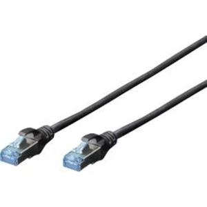 Síťový kabel RJ45 Digitus DK-1532-050/BL, CAT 5e, SF/UTP, 5.00 m, černá