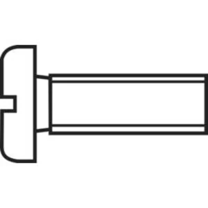 Šroub s válcovou hlavou Toolcraft, M1,2, 10 mm, DIN 84, 20 ks