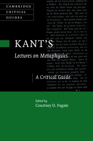 Kant's Lectures on Metaphysics