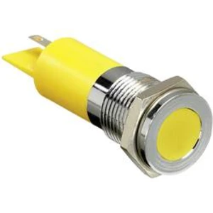 LED signálka APEM Q14F1CXXW12E, IP67, 12 V/DC, bílá