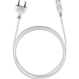 Napájecí kabel Oehlbach 17050, [1x Euro zástrčka - 1x IEC C7 zásuvka], 3.00 m, bílá