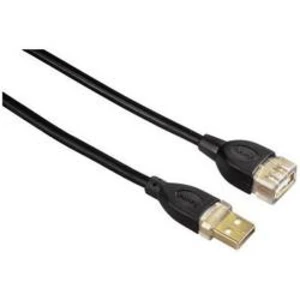 USB 2.0 kabel Hama 00078449, 3.00 m, černá