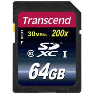 Paměťová karta SDXC, 64 GB, Transcend Premium TS64GSDXC10, Class 10