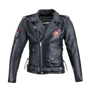 Kožená moto bunda W-TEC Black Heart Perfectis  černá  3XL