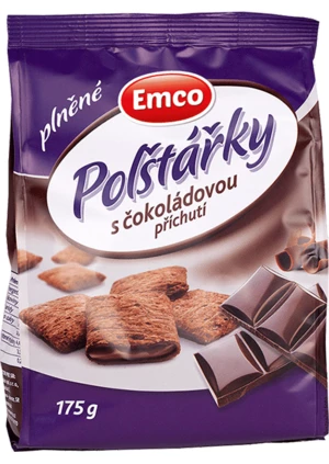 Polštářky s čokoládovou příchutí