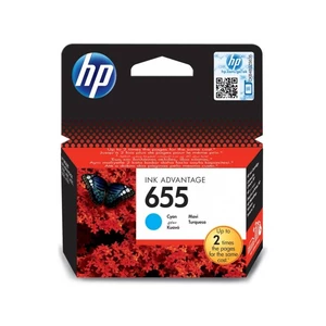 Cartridge HP No. 655, 600 stran - originální (CZ110AE) modrá Azurové inkoustové kazety HP 655 vytváří vysoce kvalitní marketingové materiály a fotogra