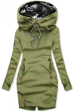 Sweatjacke/Sweatkleid khaki